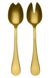 Mepra Distressed Salad Servers In Gold