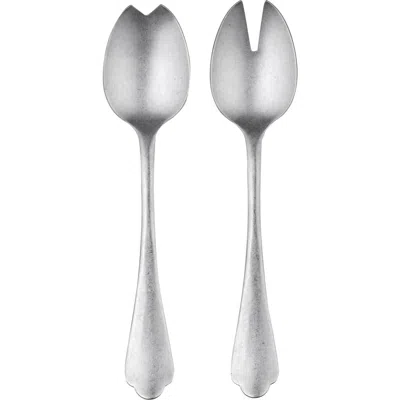Mepra Distressed Salad Servers In Silver