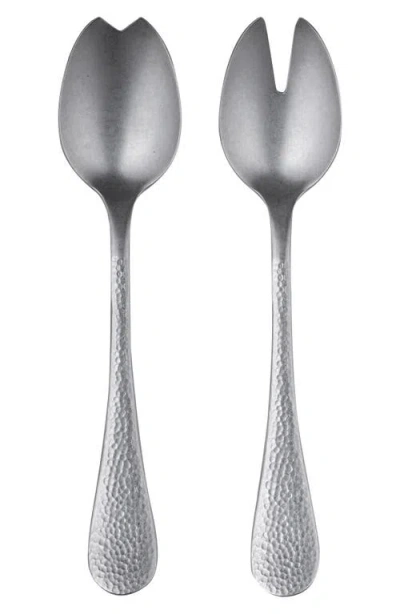 Mepra Distressed Salad Servers In Silver