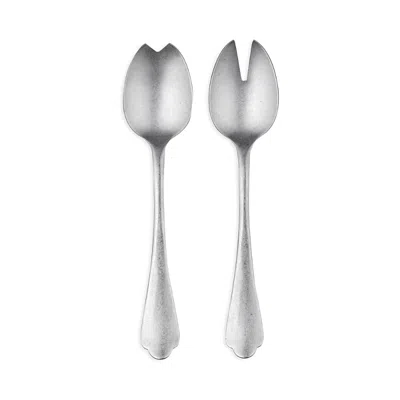 Mepra Dolce Vita 2 Piece Salad Server Set In Silver