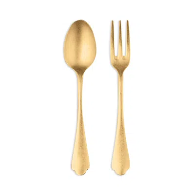 Mepra Dolce Vita 2 Piece Serving Set In Gold