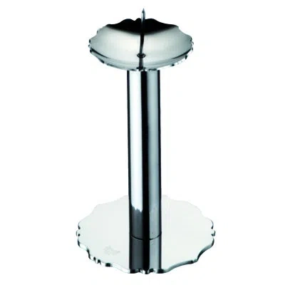 Mepra Dolce Vita 9.25" Metal Tabletop Candlestick In Silver
