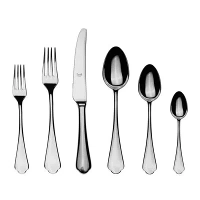 Mepra Dolce Vita Flatware Set - 36 Pieces - Pewter In Silver