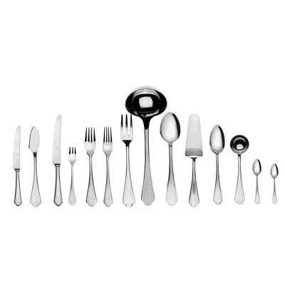 Mepra Dolce Vita Flatware Set (configuration S) - 113 Pieces - Stainless Steel In Silver