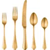Mepra Dolce Vita Pewter Oro 20-piece Flatware Set In Gold