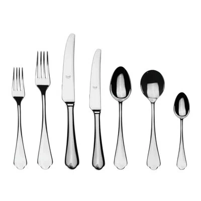 Mepra Dolce Vita Flatware Set With H/h Knives - 42 Pieces - Stainless Steel In Silver