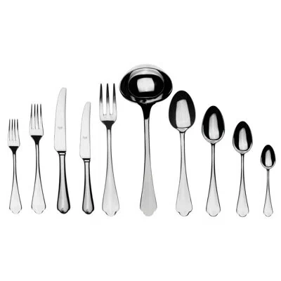 Mepra Dolce Vita Flatware Set With H/h Knives - 45 Pieces In Silver