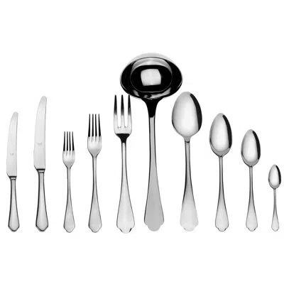 Mepra Dolce Vita Flatware Set With H/h Knives - 87 Pieces - Stainless Steel In Silver