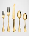 Mepra Dolce Vita Oro 5-piece Mirrored Flatware Set