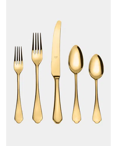Mepra Dolce Vita Oro Mirrored 20-piece Flatware Set In Gold