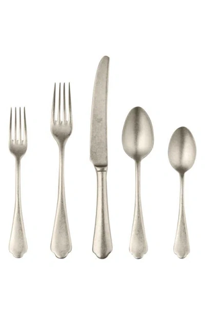 Mepra Dolce Vita Pewter 5-piece Place Setting In Metallic