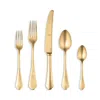 Mepra Dolce Vita Pewter Oro 5-piece Flatware Set In Gold