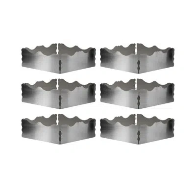 Mepra Dolce Vita Square Bowl 5.88" - 6 Pieces - Pewter