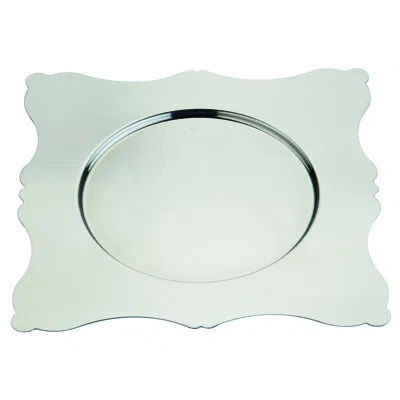 Mepra Dolce Vita Square Charger Plate 12.8" - 6 Pieces In Silver