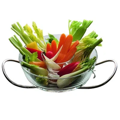 Mepra Dry Aged Glass, 18/10 Stainless Steel Bowl In Silver,china