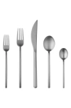 Mepra Duo Ice Flatware 5-piece Place Setting In Silver