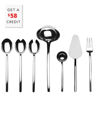 Mepra Due 7pc Serving Set With $58 Credit In Multi