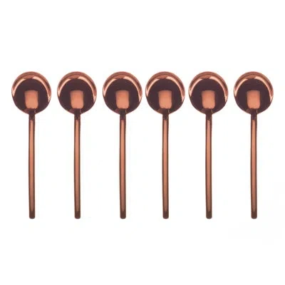 Mepra Due Espresso Spoon Set - 6 Pieces - Bronze