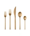 Mepra Due Ice Oro 20-piece Flatware Set In Gold-tone