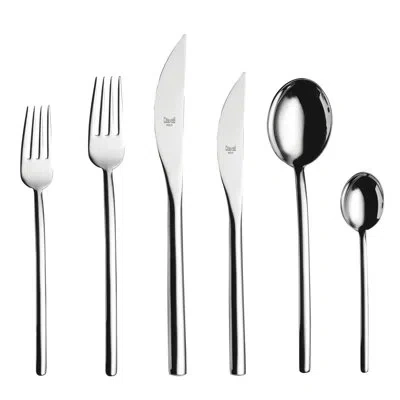 Mepra Due Flatware Set - 36 Pieces In Silver