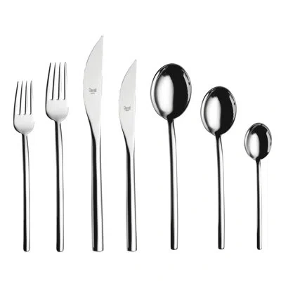 Mepra Due Flatware Set - 42 Pieces - Stainless Steel In Silver