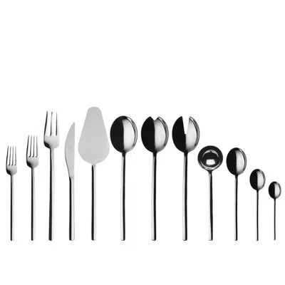 Mepra Due Flatware Set - 67 Pieces - Ice Gold In Stainless Steel