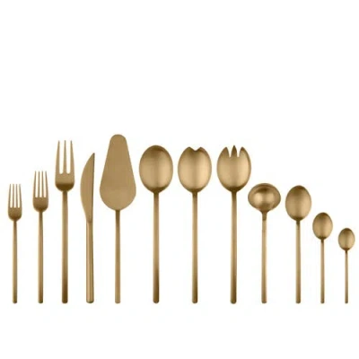 Mepra Due Flatware Set In Gold