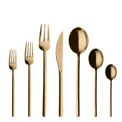 Mepra Due Flatware Set In Gold
