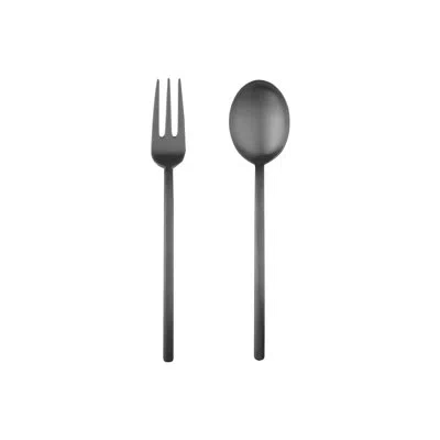 Mepra Due Hostess Set Ice Oro Nero Black