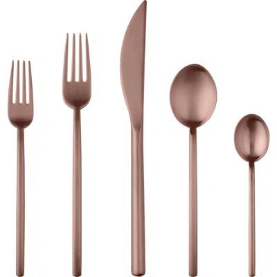 Mepra Due Ice 5-piece Place Setting In Brown