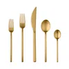 Mepra Due Ice Oro 20-piece Flatware Set In Brushed Gold