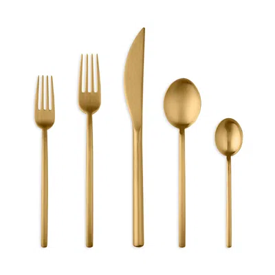 MEPRA DUE ICE ORO 5-PIECE PLACE SETTING