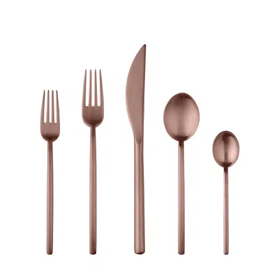 Mepra Due Ice Oro 5-piece Place Setting In Ice Bronze