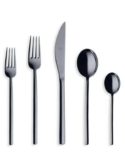 Mepra Due Oro Nero 5-piece Flatware Set