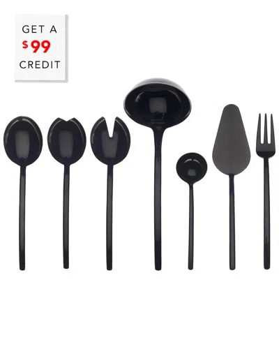 MEPRA MEPRA DUE ORO NERO 7PC SERVING SET WITH $99 CREDIT