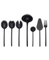 Mepra Due Oro Nero 7-piece Full Serving Set In Black