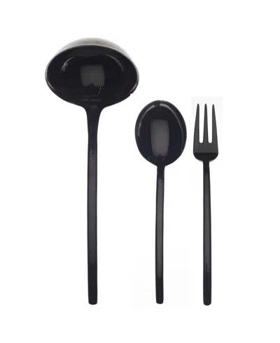 MEPRA DUE ORO NERO SERVING SET, 3 PIECE
