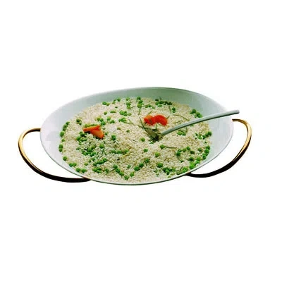 Mepra Due Risotto Bowl In Matte Gold