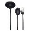 Mepra Due 3-piece Oro Nero Serving Set In Black