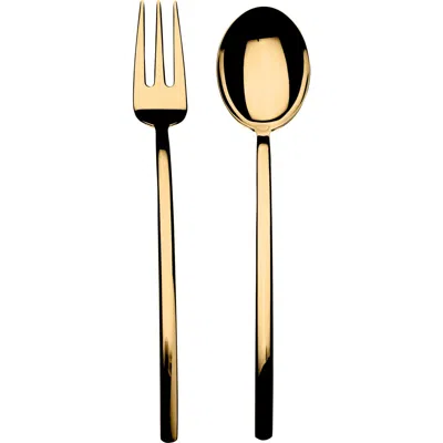 Mepra Due Serving Set In Gold