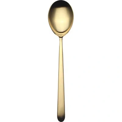 Mepra Due Serving Spoon In Gold Ice