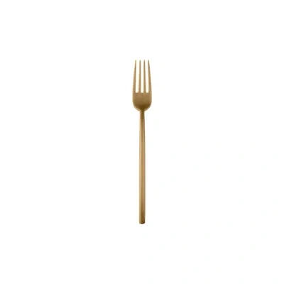 Mepra Due Table Fork - 12 Pieces In Ice Oro