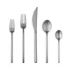 Mepra Duo Ice Flatware 5-piece Place Setting In Silver