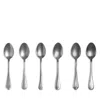 Mepra Eclectic Coffee Spoons, Set Of 6 In Silver