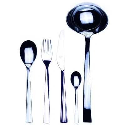 Mepra Elica Flatware Set - 49 Pieces - Stainless Steel