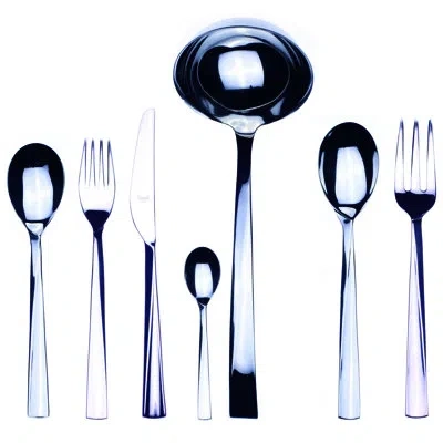 Mepra Elica Flatware Set - 51 Pieces - Stainless Steel