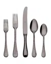 Mepra Epoque 5-piece Stainless Steel Place Setting Set In Black 2