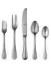 Mepra Epoque 5-piece Pewter-finished Flatware Set In Silver