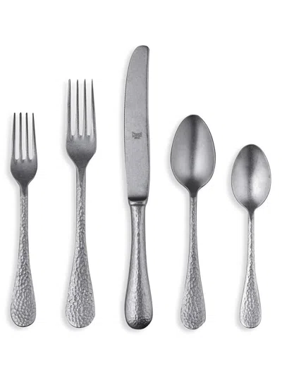 Mepra Epoque 5-piece Pewter-finished Flatware Set
