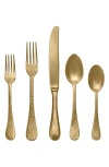 Mepra Epoque Distressed Bronze 5-piece Place Setting In Gold